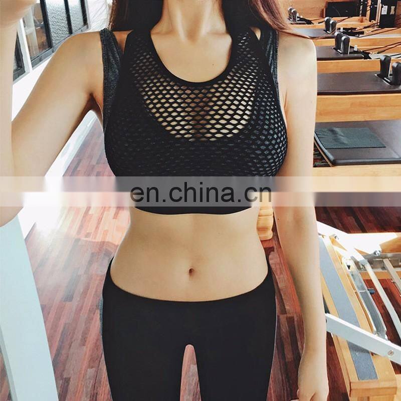 Custom Wholesale Elastic Ladies Sports Bra Fitness Athletic Bra