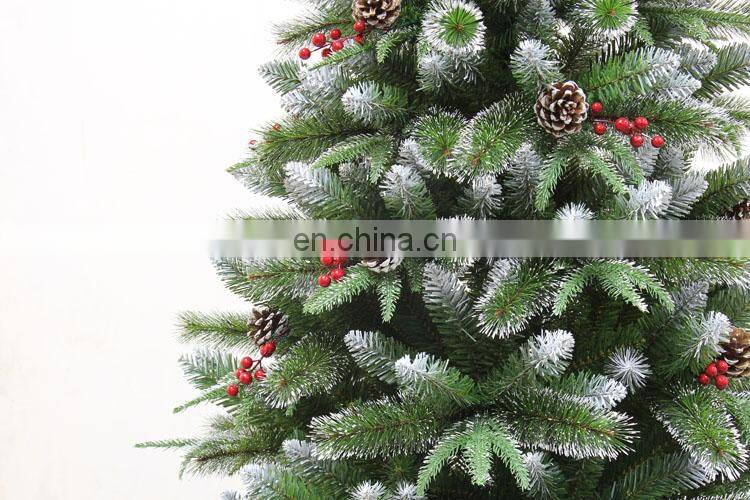 1.8 meter Wholesale 2017 Hot Artificial Christmas Tree Decoration White Pinecone Snowing PE Christmas Decorating Party