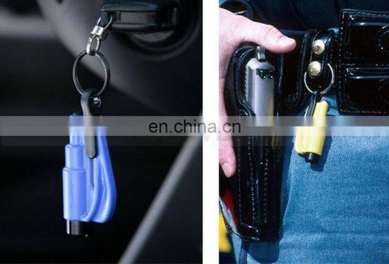 Kechain Safety Hammer Keyring Seat Belt Cutter Car Window Glass Breaker