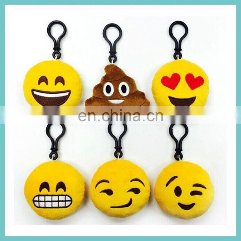 new developed 36 styles soft PVC emoji keychains
