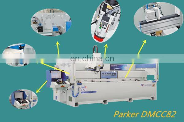 China 4 axis aluminum cnc milling and drilling machine for curtain wall making