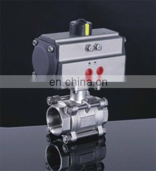 SS316 stainless steel 2-PC internal and external silk ball valve 1/2 inch Fx M thread