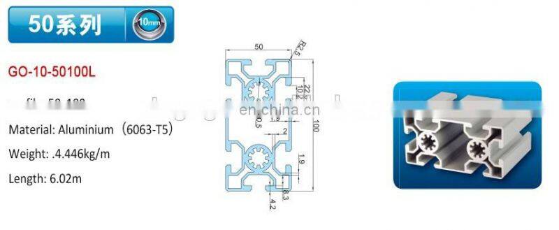awning 50x50 aluminium profiles canopy