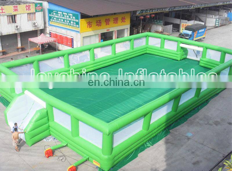 Giant Inflatable Indoor Or Outdoor Used Soap Soccer Football Game Field Funny Inflatable Soccer Court For Sale