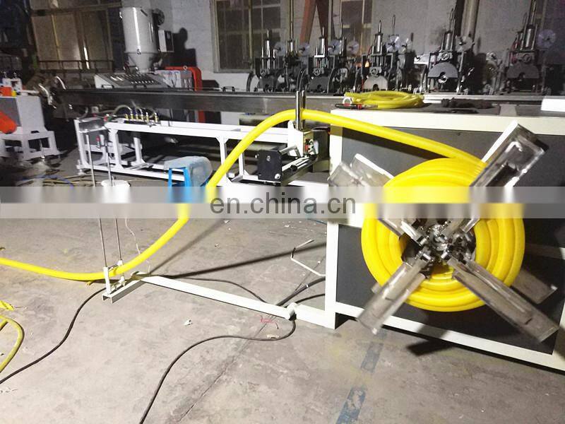PP PE PVC Corrugated pipe making machine/ Flexible electric water supply tube hose extrusion machine