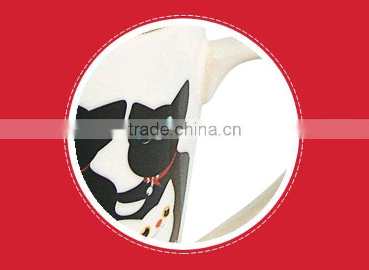 Valentine's day gift custom ceramic a pair of mugs white black mug from China