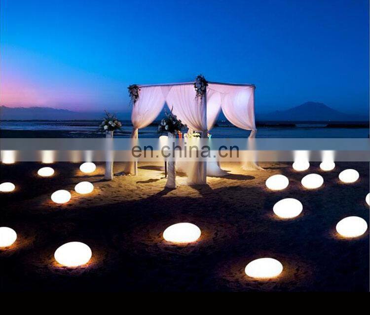 outdoor Waterproof rechargeable 16 colors changed remote control LED lighting sphere ball