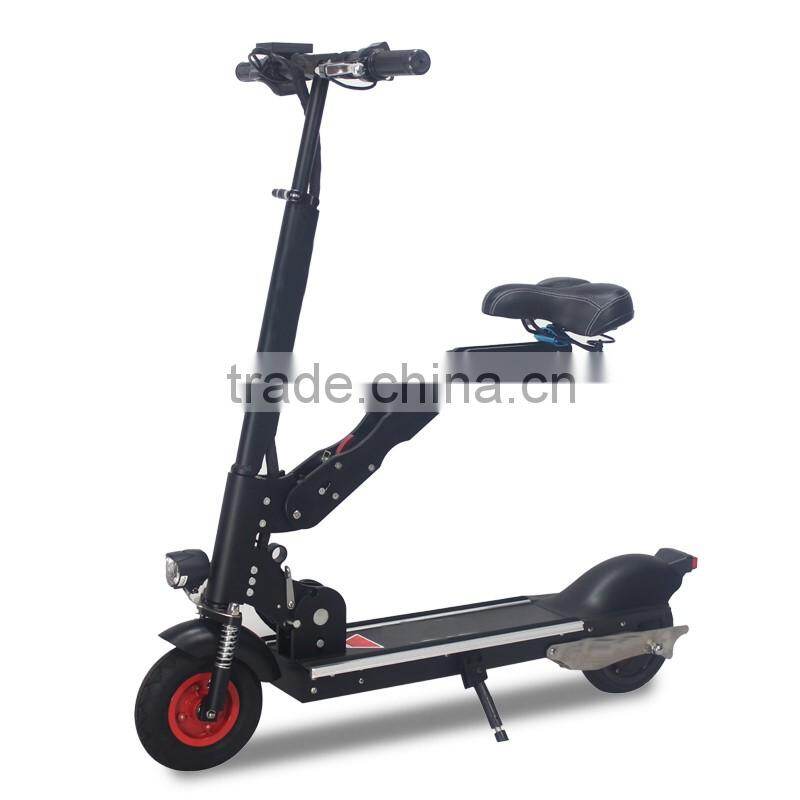 Foldable electric mobility scooter with two seat