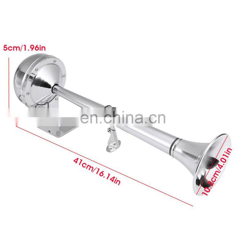 12V 115dB Single Trumpet Air Horn Air Pump Compressor Kit Car Truck Lorry SUV RV Train Caravan Boat Super Loud Horn