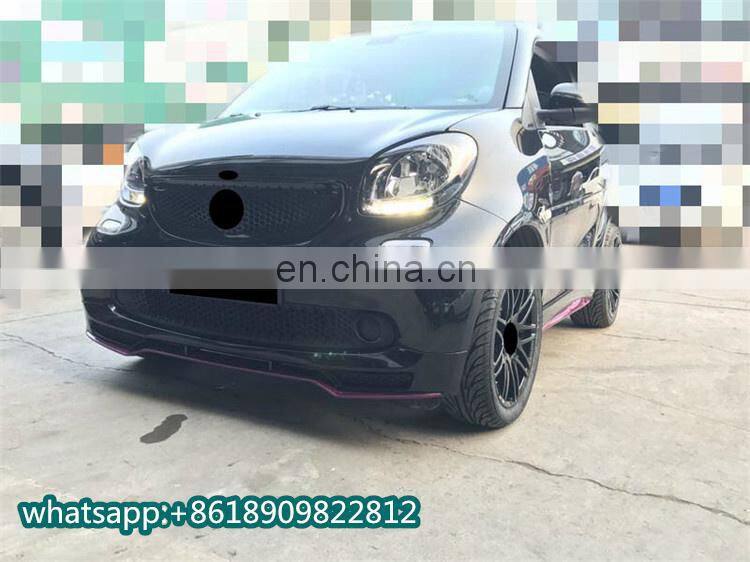 Smart body kit fit for Smart b style body kit front lip side skirt rear diffuser spoiler and exhaust auto upgrad body kit