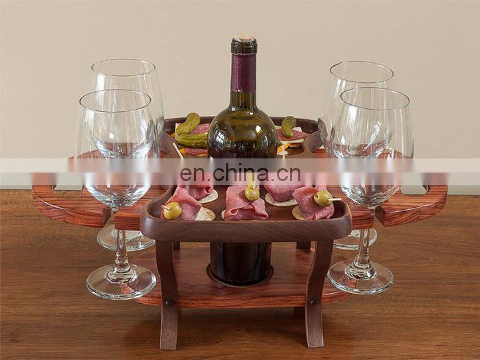 popular wood half moon hanging wall floating shelf for home decoration