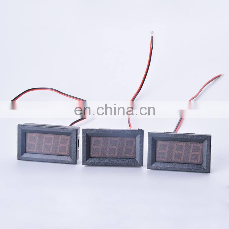 Digital Voltmeter DC 10A Red Blue Green LED Amp Panel Car Current Monitor Tester 4.5-30v Voltage Meter