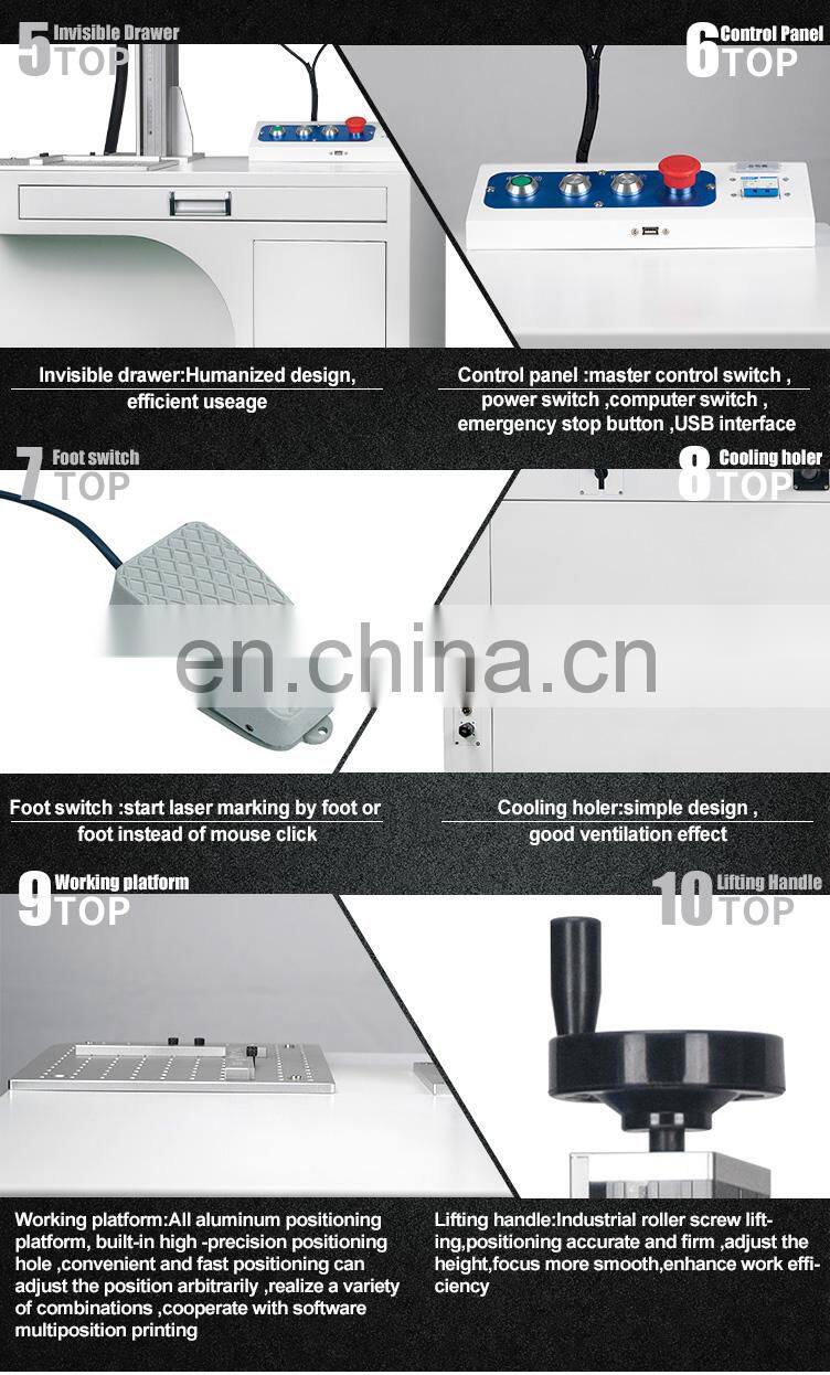 Factory Direct Selling High Quality 20W 30W 60W 100W JPT Fiber Laser Marking Machine For Various Industries
