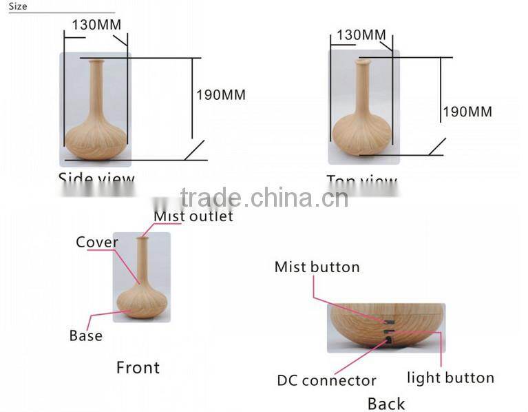 2015 fashion piano black mini portable oxygen diffuser