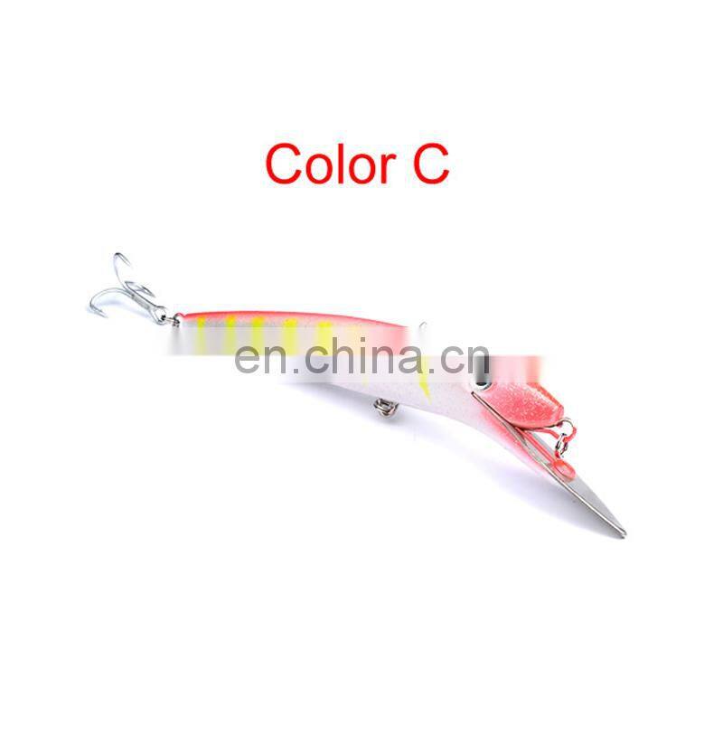 20cm 47g High Quality Wholesale Lifelike Metal Lip Long Casting Fishing Sinking Minnow Bait