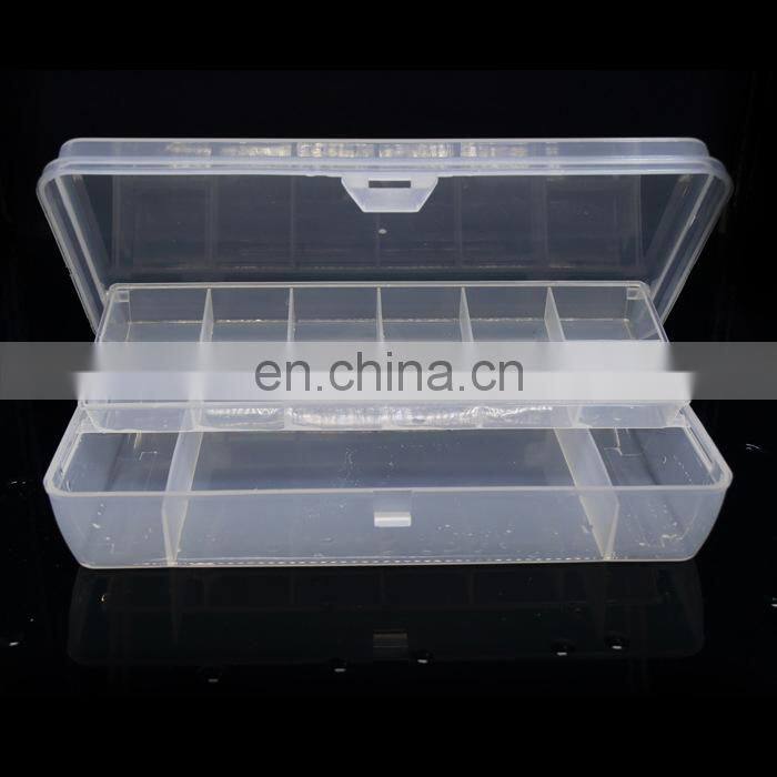 Adjustable Plastic Fishing Lure Hook Tackle Box Storage Case Portable Tackle Multifunctional Organizer two -double Fishing Boxes