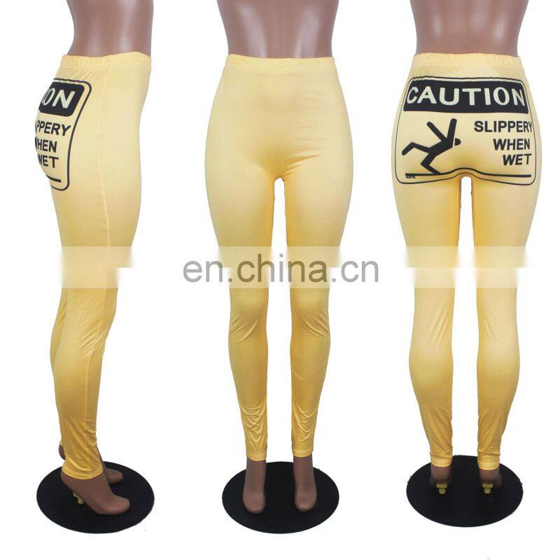 Fall clothing 2020 High Waisted Yoga Workout Long Pants Tight Butt leggings Candy Snack corn pants in womens