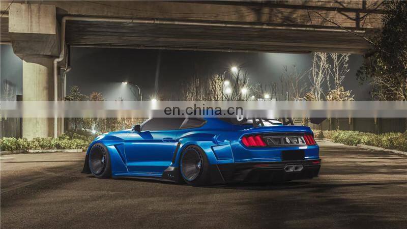 Runde High Quality For Ford Mustang Modified Dawn M1 Wide Body Kit Robot Front Bumper Hood Spoiler Rear Lip