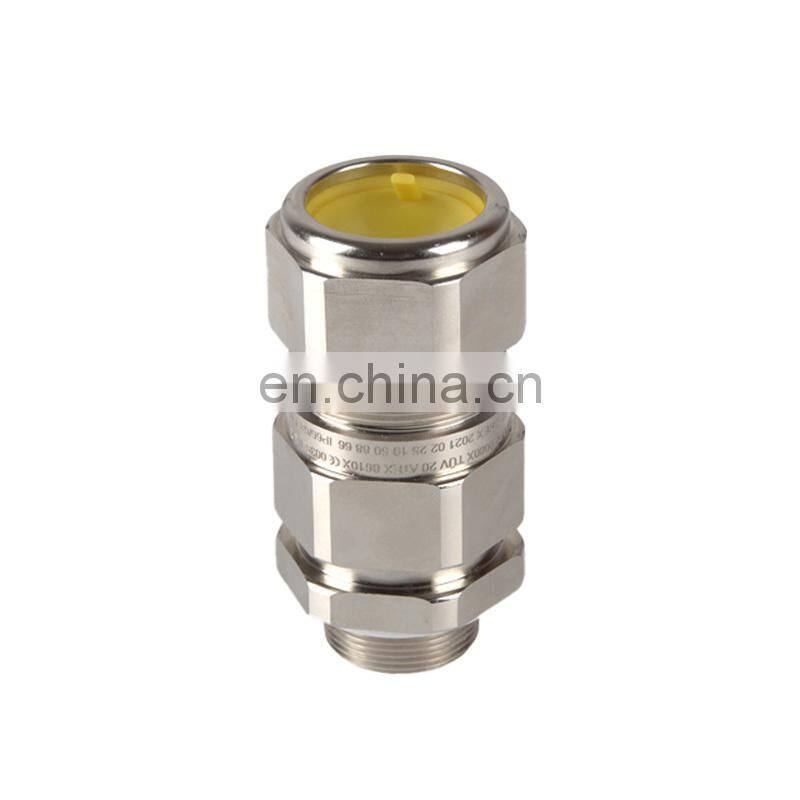 Cable glands for laying armored cable with double seal
