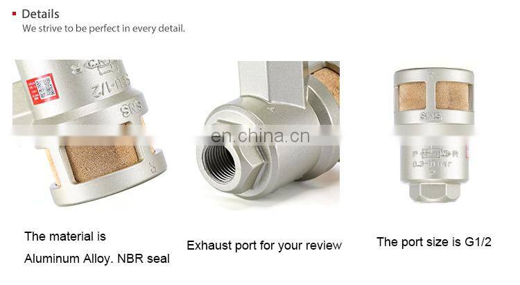 SNS SEU Series wholesale cheap price pneumatic quick air exhaust valve