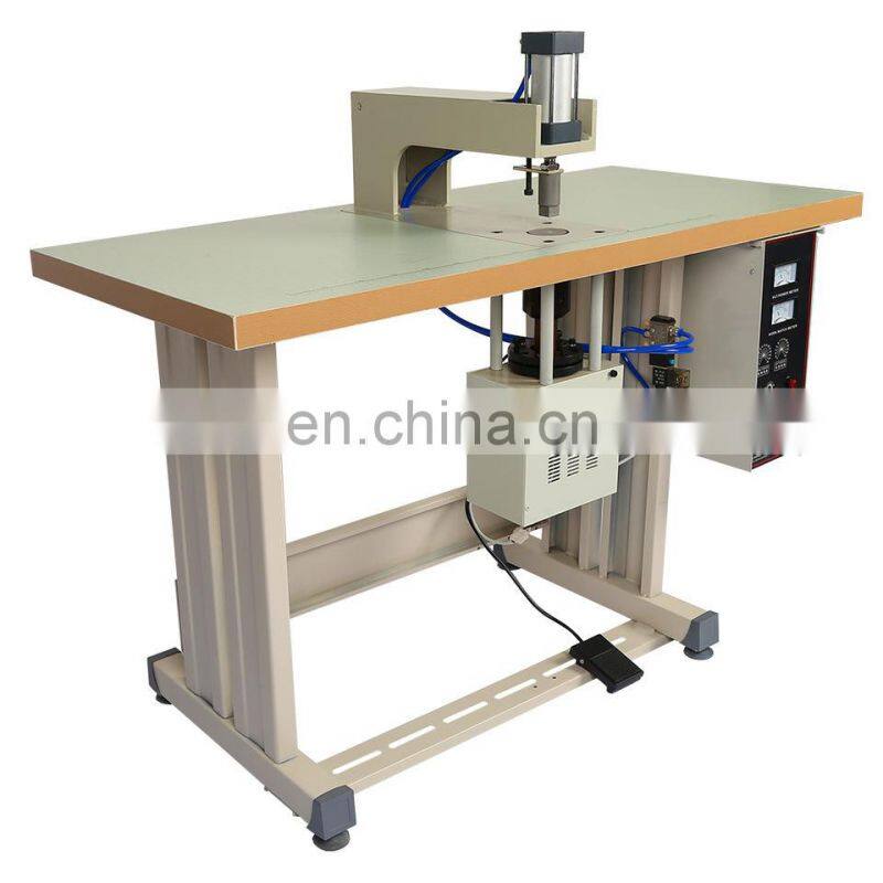 UT50D Ultrasonic Manuel Double Head Nonwoven Bag Handle Welding Machine Ultrasonic Spot Sealer