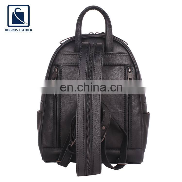 Factory Direct Sale Cotton Lining Material Zipper Closure Type Genuine Leather Unisex Backpack Bag at Competitive Price