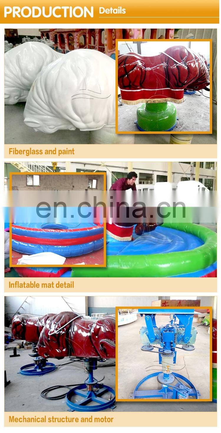 Theme park rides mechanical games rodeo bull