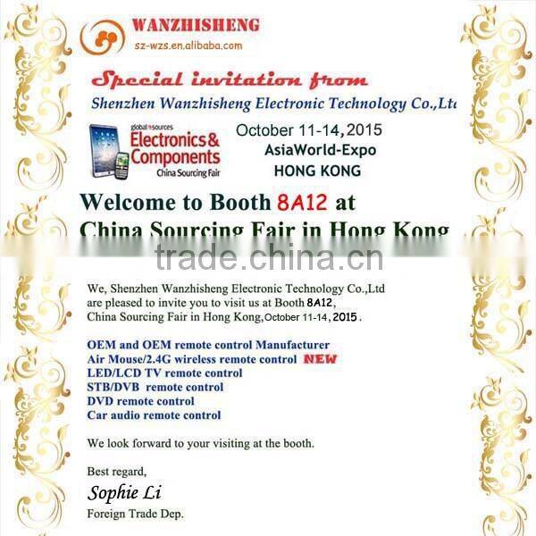 10m remote ir learning remote control for hd satellite receiver