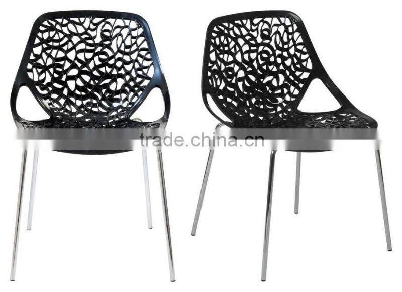 Restaurant furniture Lovie side chair plastic ABS dining chair