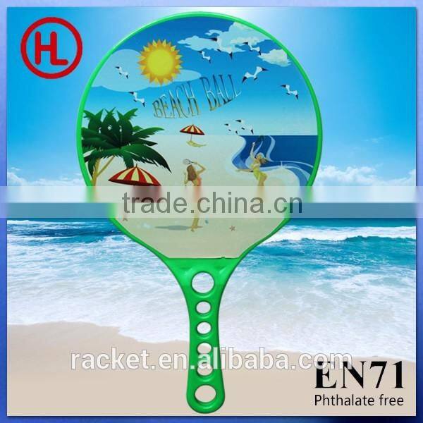 summer plastic beach rackets,beach paddle,beach bats with pvc ball