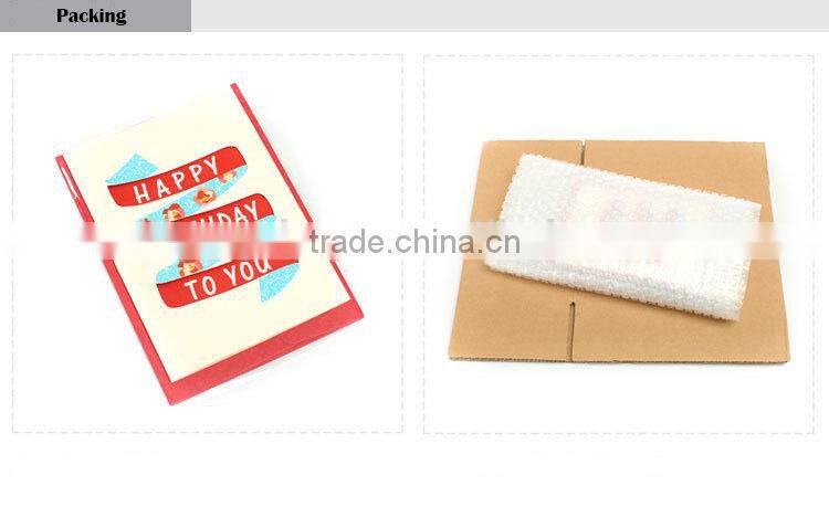 creative fashion happy birthday gift card/birthday greeting card