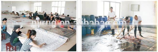 hot sale Double knots 4'x6' Hand made hand-knotted cotton rag rug