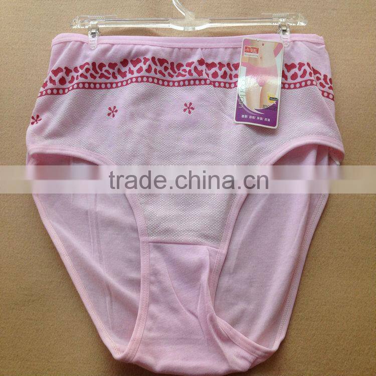0.49USD High Quality Mixing Colors Cotton Material Large Size Fat Sexy Ladies Panties/Thongs (jlhnk216)