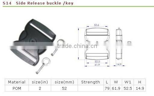 Key lock lockstitch lockable plastic buckle latch