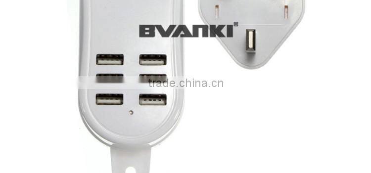 2016 trending products 25W 5A 6 ports wall usb tablet charger for mobile phone for iphone6 bulk buy from china free sample