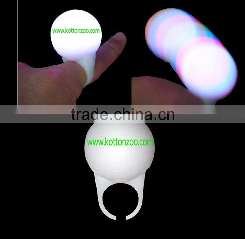 led ring light for festival gifts ,promotional gifts led glowing finger ring, RGB colorful led finger ring with logo for 2016