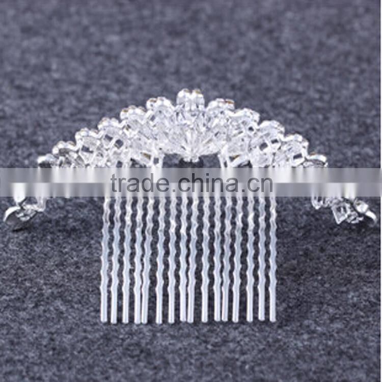 2015 fashion design crystal rhinestone bride crown beautiful crown for women