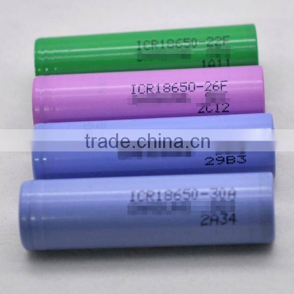 2600mAh Li-ion 18650 cell 18650-2600mah battery 26F 3.7V