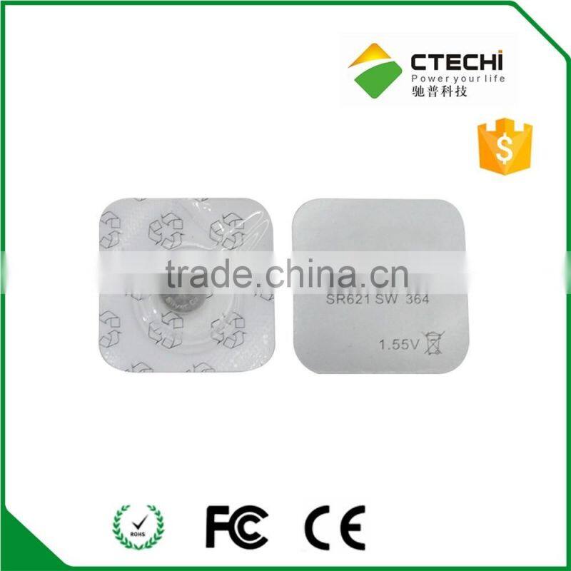 1.55v silver oxide battery,watch battery SR521 SR621 SW364 SR927 SW395