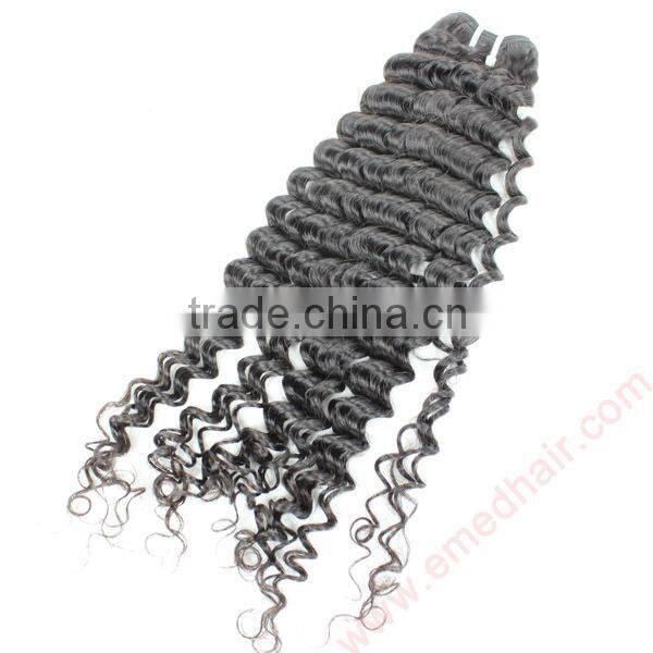 Wholesale indian loose deep wave remi hair weave