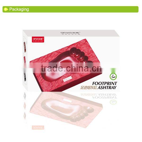 D637 Funny And Cute Design Plastic Promotion Gift Ashtray Funny Ashtray With Foot Shaped Ashtray