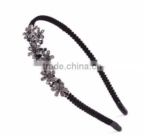Classical Mexican butterfly orchid flower crystal rhinestone headband Hair Band ,Hair Clasp