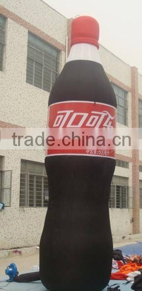 cheap inflatable coca cola bottle / inflatable bottle model for promition