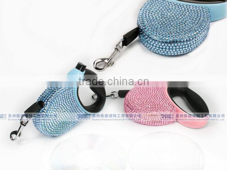 3m Tape for Dog up to 15kgs Bling Bling Beautiful Retractable Dog Leash