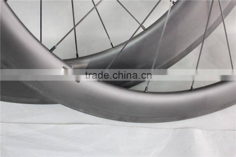 56mm clincher bicycle wheelset 700c road bike wheelset powerway M71 wheels carbon road bike wheelset W56C