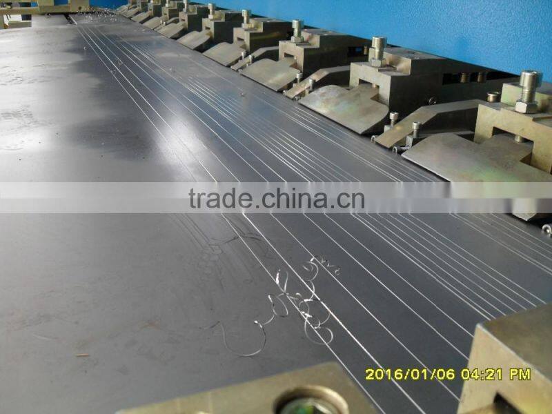 CNC open v slots on metal sheet plate V-Grooving Machine