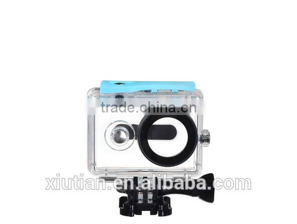 Xiaomi Yi Camera Waterproof Case+Surfing Mouth Mount+Floating Bobber for Xiaomi Yi Camera Accessories Xiaoyi Action