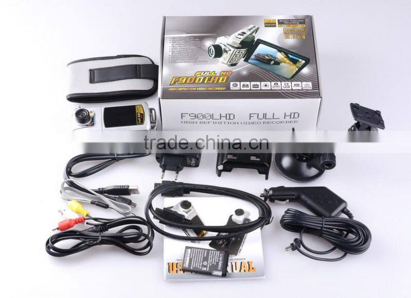 Car DVR Vehicle Camera Blackbox Full HD 1080P 2.5'' LCD F900 Recorder FL Night Vision Camcorder HDMI