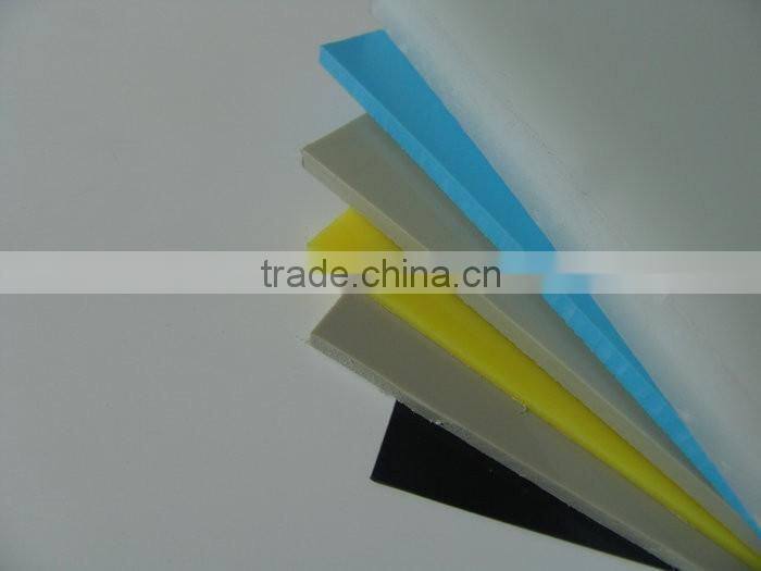 Customized Light Blue Non-toxic Glossy Plastic PP Plate Sheet for Thermoforming