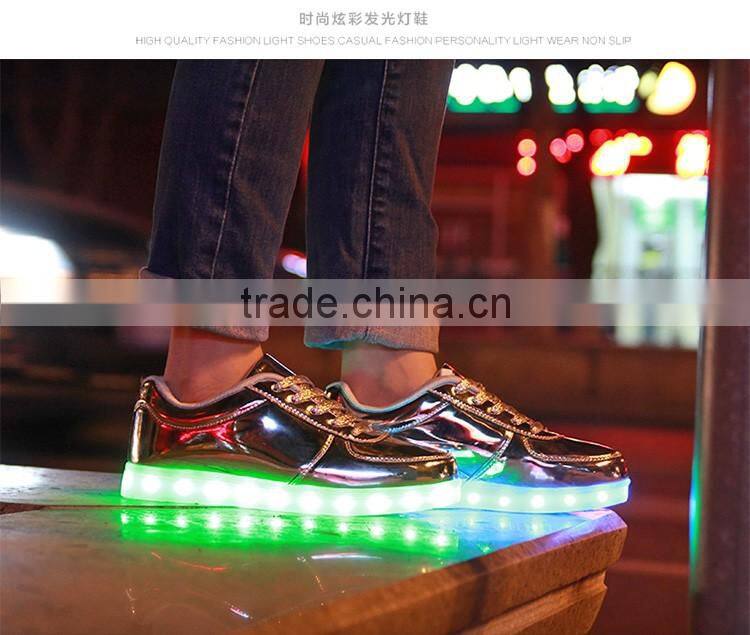 2016 new design wholesale led sneakers kids led sneakers with wing
